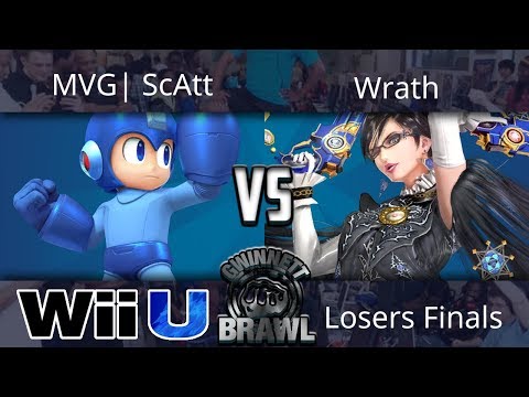 Gwinnett Brawl July 2018 -  MVG| ScAtt (Megaman) vs  Wrath (Bayonetta) - Smash 4 Losers Finals