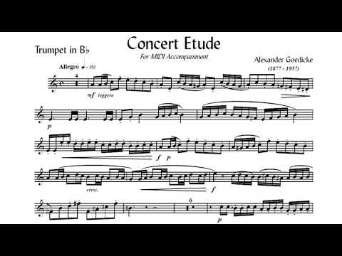 [TRUMPET SOLO] Concert Etude, A. Goedicke