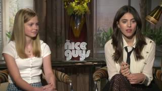 The Nice Guys: Angourie Rice & Margaret Qualley Official Movie Interview | ScreenSlam video