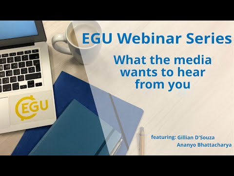 EGU WEBINARS: What the Media wants to hear from you