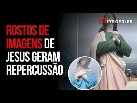 Obras sacras que viraram piada em cidade de MG têm pintura removida
