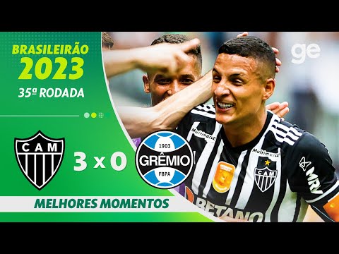 Gols e lances de Atlético Mineiro x Grêmio