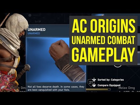 Assassin's Creed Origins Gameplay FIRST LOOK AT HAND TO HAND COMBAT (AC Origins Gameplay) Video