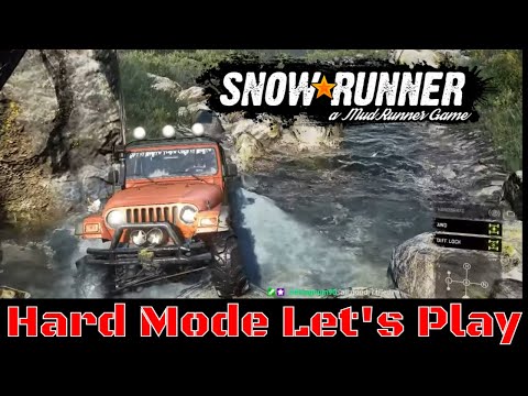 Snowrunner Hard Mode Let's Play | Exploring Wisconson's Second Map | Episode 24