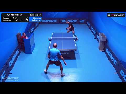 10:45 Yaroslav Sydorenko - Oleksandr Kalynevych 18.09.2023 TT Euro.Cup Ukraine Professional. TABLE 4
