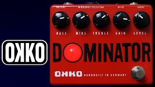 Video thumbnail for Okko Dominator High Gain Distortion Pedal Demo by Isurus