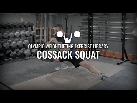 Cossack Squat | Olympic Weightlifting Exercise Library