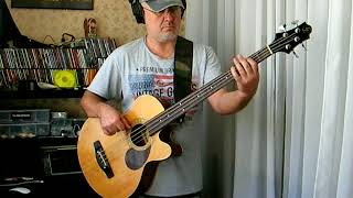 Video thumbnail for Samick AB2 Greg Bennet fretless acoustic bass performed by Victor Levchenko by Victor Levchenko