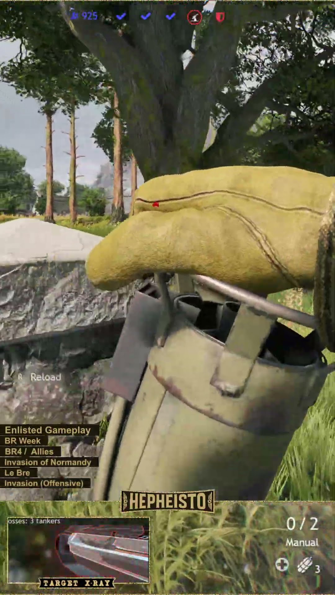 Anti Tank Gunner eliminates Panzer Tiger H II with RPzB. 43 Ofenrohr