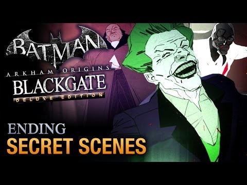 Batman: Arkham Origins Blackgate - All Post-Credits Scenes [Deluxe Edition]
