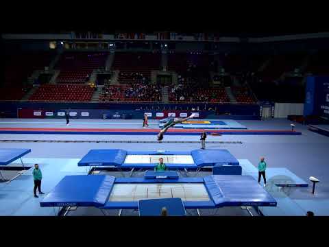 SCHLUTER Patrick (AUS) M - 2022 Trampoline Worlds, Sofia (BUL) - Q Trampoline Exercise 1