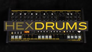 Video thumbnail for Erica Synths x Hexinverter HEXDRUMS sound demo by Erica Synths