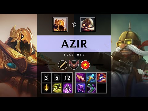 Azir Mid vs Corki - VN Grandmaster Patch 25.14