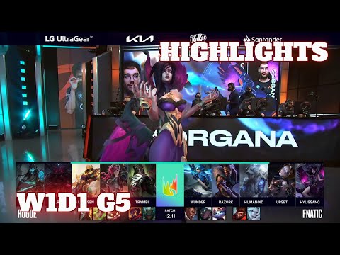 RGE vs FNC - Highlights | Week 1 Day 1 S12 LEC Summer 2022 | Rogue vs Fnatic W1D1