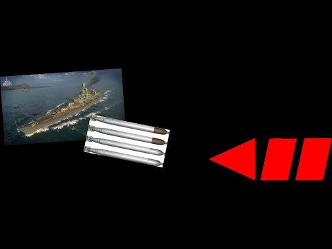 World of Warships Hindenburg Torpedo test on t10 BBs