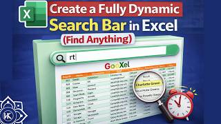 Create a Dynamic Search Bar in Excel | Find Anything Instantly (No VBA!)