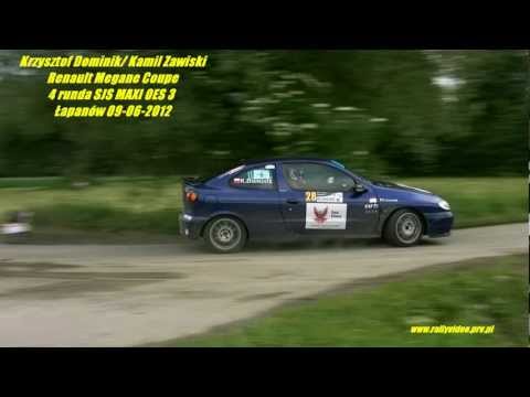 Krzysztof Dominik / K. Zawiski - Renault Megane Coupe - 4 runda SJS MAXI OES 3 Łapanów 09-06-2012