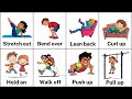 25 Phrasal Verbs For Body Movements Daily Use English Vocabulary With Pictures