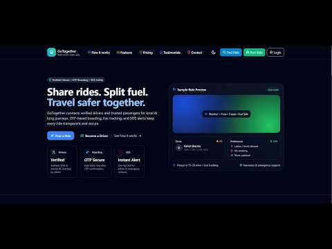 GoTogether Ride Sharing App
