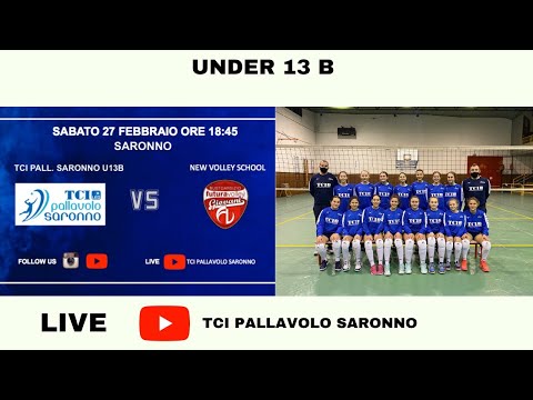 U13B : TCI PALLAVOLO SARONNO Vs New Volley School 3-0