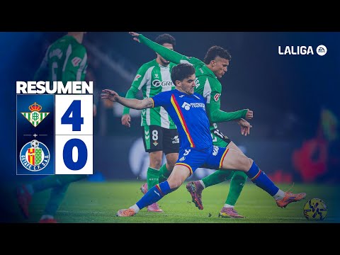 ⚽ Resumen | Real Betis 4-0 Getafe CF | J17 LALIGA