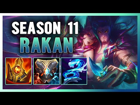 SEASON 11 RAKAN SUPPORT GUIDE AND GAMEPLAY | BUILD+RUNES