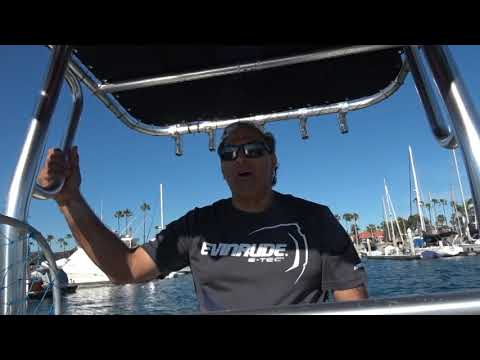 Evinrude  E-tec 115 hp engine installed by Ryan Boats in Gardena Ca.