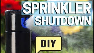 How to Winterize Sprinklers DIY Step by Step - Blowout the Pipes