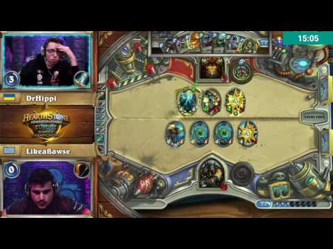 Like a Bawse vs DrHippi Hearthstone Europe Summer Championship Round 4 part 2/2