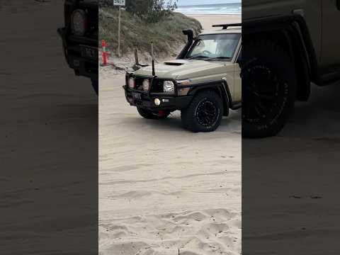 Hilux vs Landcruiser 76 on Sand #shorts #4wd #landcruiser