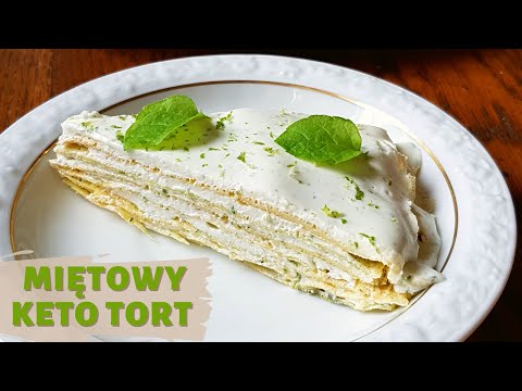 MIĘTOWY KETO TORT BEZ PIECZENIA💚