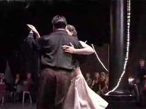  Carlos Espinoza  and  Mamié Sancy  are  dancing  to  the  tango  "  En La Buena y En La Mala  "