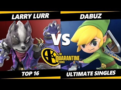 The Quarantine Series Top 16 - Larry Lurr (Wolf) Vs. Dabuz (Toon Link) Smash Ultimate - SSBU