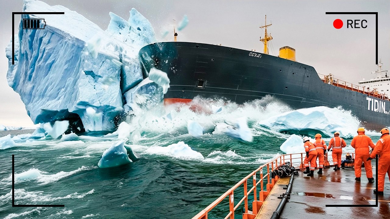 الجليد يحاصرها من كل مكان، لكنها تواصل الإبحار