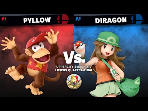 UpperCity Smash XIV - Pyllow (Diddy Kong) vs Diragon (Pokemon Trainer) - Losers Quarter-Final.