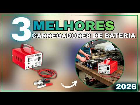 TOP 3 Carregadores de Bateria 2026:  Qual Vale Mais a Pena para Carro, Moto e Caminhão?
