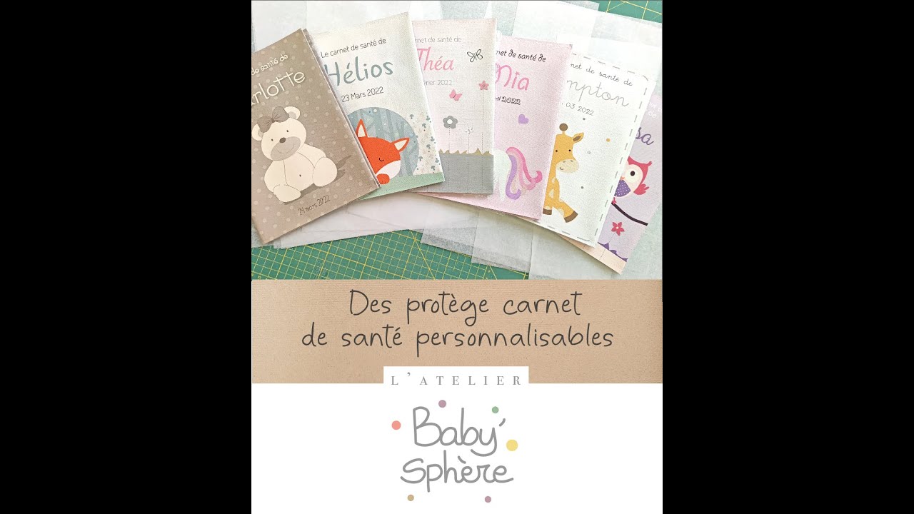 Zooms sur nos protège carnet de santé personnalisables