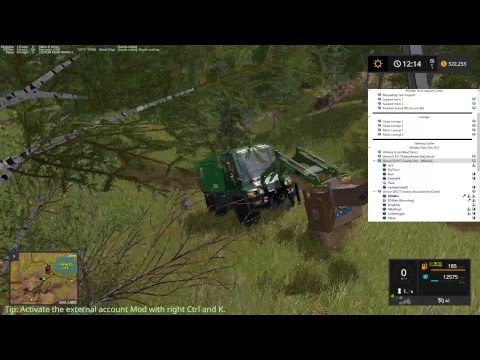 RDAllen Live Stream Multiplayer Farming Simulator 17 Smokey Mountain Logging 06 25 2017