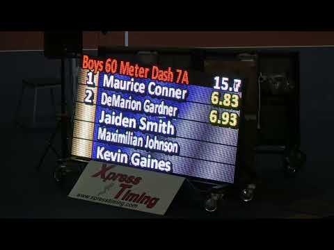 Boys 60m Dash Prelim Heat 2 7A AHSAA Indoor State Championships 2025 Alabama High School Track&Field