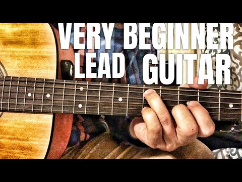 Very Beginner Lead Guitar Gospel Music Lesson On Amazing Grace and 12 Bar Blues Lick Riff.