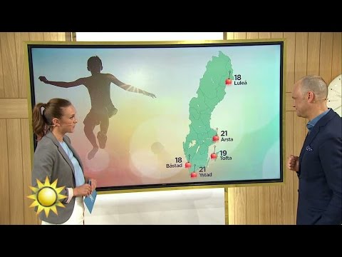 Väderspecial: Så blir vädret i helgen - Nyhetsmorgon (TV4)
