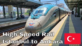 Travel vlog - Cheap High-Speed Train From Istanbul To Ankara In Turkey - Business Fare on YHT