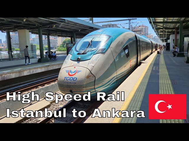 Travel vlog - Cheap High-Speed Train From Istanbul To Ankara In Turkey - Business Fare on YHT
