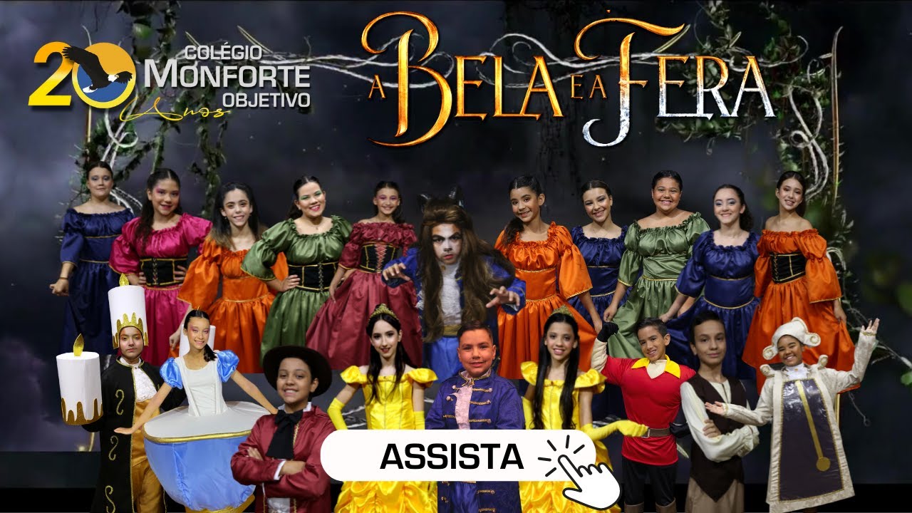 A Bela e a Fera: alunos do Colégio Monforte que fazem aula de teatro, realizam o Musical!