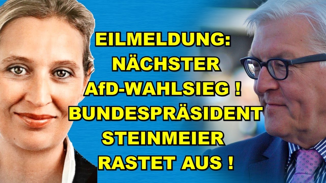 EIL: AfD-WAHLSIEG! Steinmeier RASTET AUS!