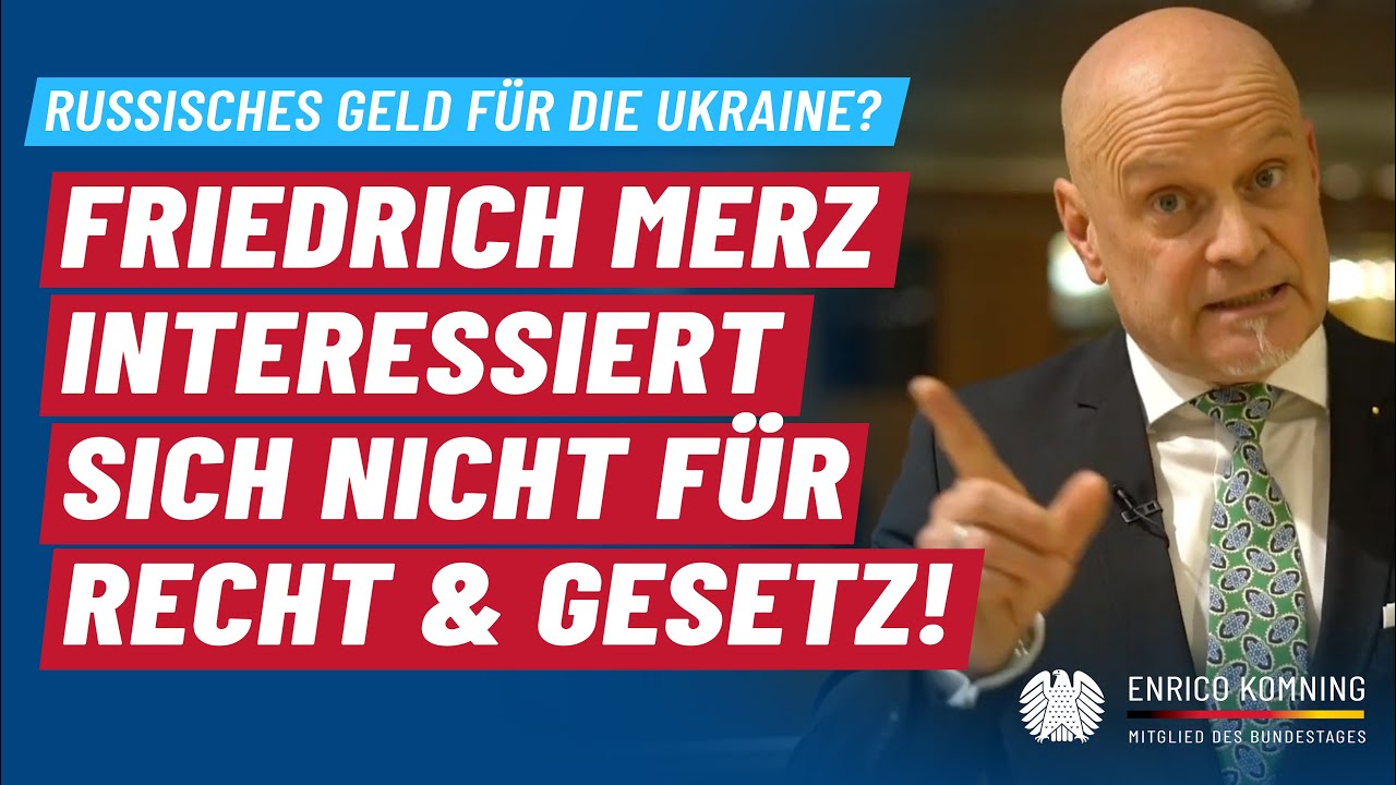 Merz interessiert sich nicht für Recht & Gesetz! | Enrico Komning MdB