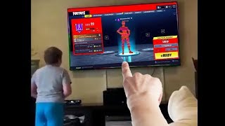 my little brother hacked fortnite...then this happened