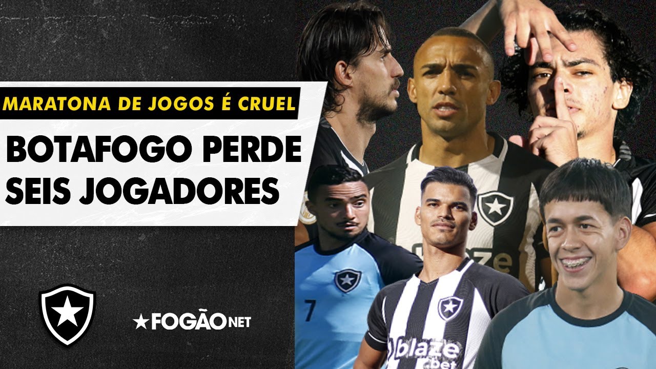 VÍDEO: Botafogo vai bem em maratona mesmo com muitos desfalques por vários jogos
