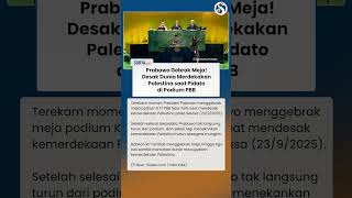 SAMPAI GEBRAK MEJA! Prabowo Desak Dunia Merdekakan Palestina di saat Pidato di Podium PBB