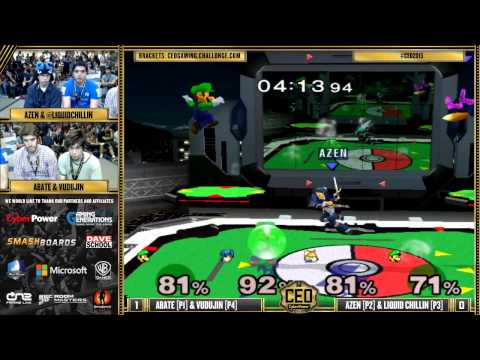 CEO 2015 - Azen & Chillin Vs. Abate & Vudujin - SSBM Doubles Bracket - Smash Melee